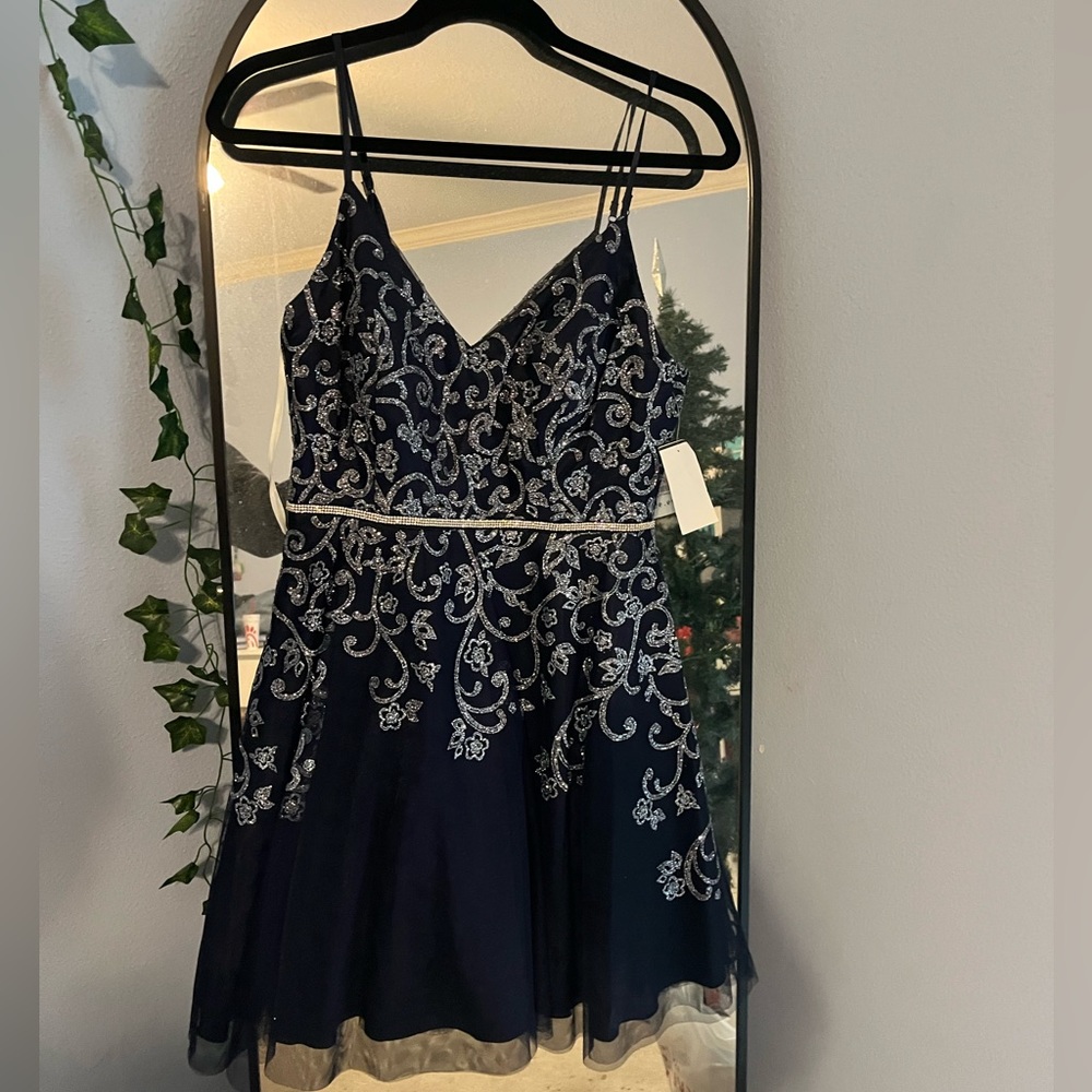 Never Worn!! Navy Blue Camille La Vie Homecoming Dress